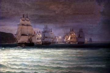  navale Peintre - Combat du Romulus 3 Batailles navales